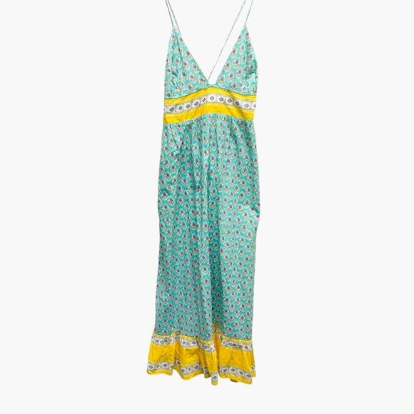 J. Crew Blue and Yellow Ruffled Sundress - Picture 3 of 8
